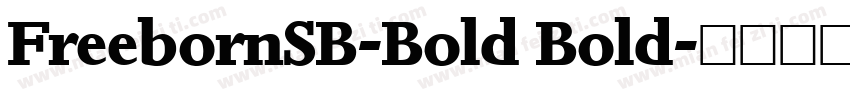 FreebornSB-Bold Bold字体转换